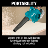 Makita XBU05Z 18V LXT Lithium Ion Cordless Compact Blower, Tool Only