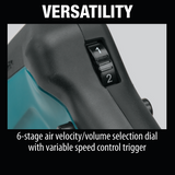 Makita XBU02PT1 36V (18V X2) LXT® Brushless Blower Kit with 4 Batteries (5.0Ah)
