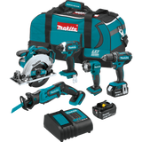 Makita XT510SM  18V LXT® Lithium‑Ion Cordless 5‑Pc. Combo Kit (4.0Ah)
