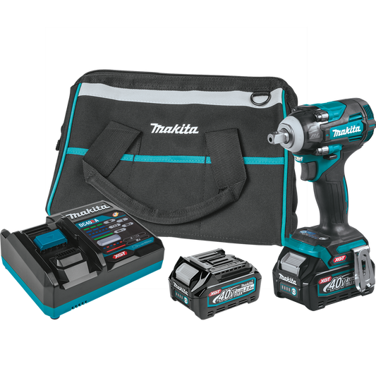 Makita GWT05D Makita GWT05D 40V max XGT® Brushless Cordless 4‑Speed 1/2" Sq. Drive Impact Wrench Kit w/ Detent Anvil (2.5Ah)