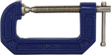 IRWIN, 2025102, C-Clamp, 2-1/2 in opening; 1-3/8 in depth; Cold-Drawn Steel