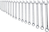 DEWALT, DWMT19234, Combination Wrench Set, SAE, 17 Pieces, Full Polish Chrome, 13 Degree Offset