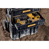 DEWALT, DWST08320, ToughSystem 2.0 Tool Storage Unit, 2 Drawers, 21.3 in L, Plastic/Metal, 25 lb Capacity