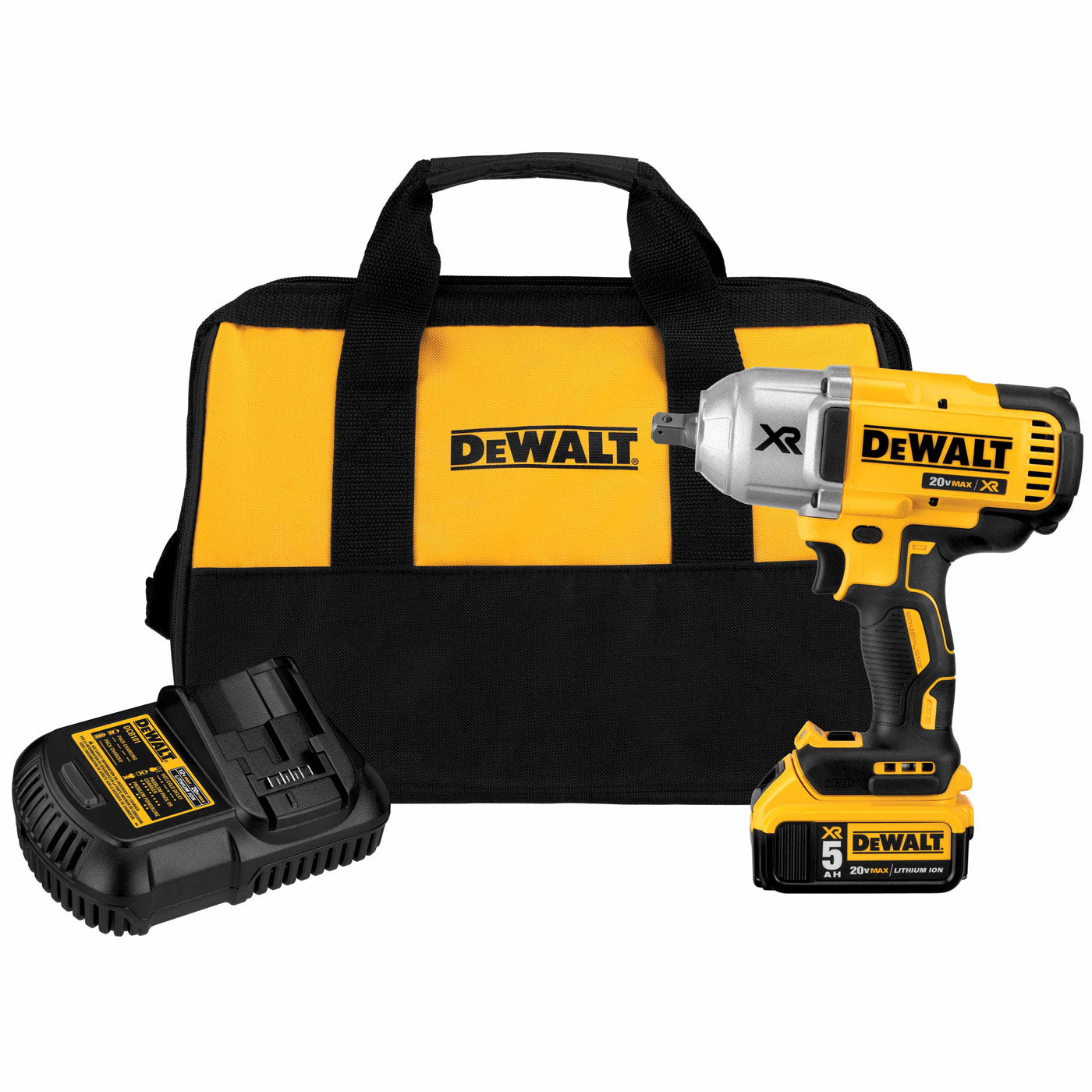 DeWalt DCF899P1 20v MAX* XR Brushless 1/2" Impact Wrench Kit W. Detent Anvil