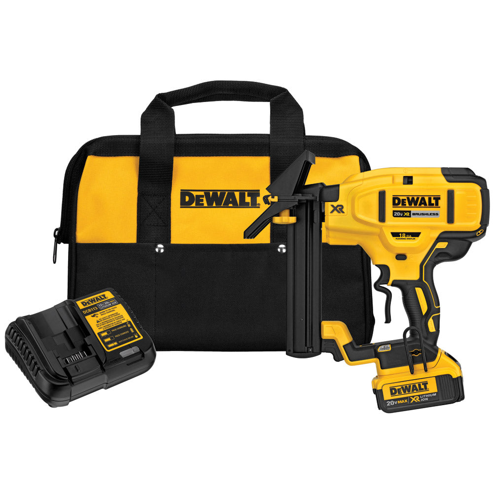 DeWalt DCN682M1 20 V MAX XR 18 Gauge Flooring Stapler Kit