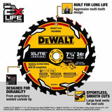 DEWALT DWAW714243PK 7-1/4" 24T ELITE SERIES 3 PACK