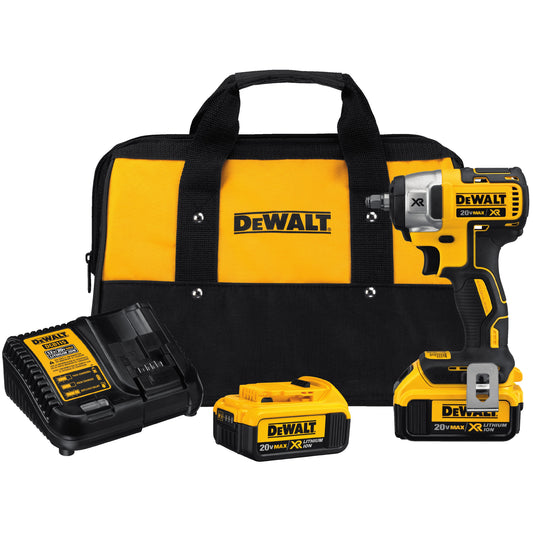 DeWalt DCF890M2 20V MAX XR 3/8" Compact Impact Wrench Kit