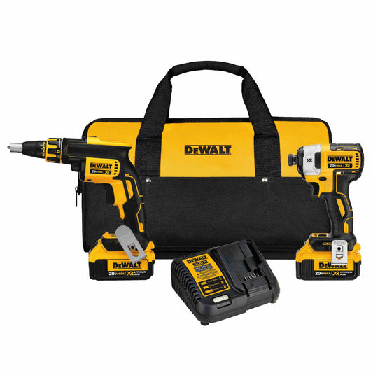 DeWalt DCK267M2 20V MAX XR Brushless Screwgun & Impact Driver Kit (4.0 AH)