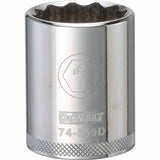 Dewalt DWMT74559OSP Mechanics 12 Point 1/2" Drive Socket 1" SAE