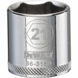 Dewalt DWMT86316OSP Mechanics 6 Point 3/8" Drive Socket 21 MM