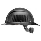 LIFT Safety HDC-15KG DAX Carbon Fiber Full Brim Hard Hat - Ratchet Suspension - Gloss Black