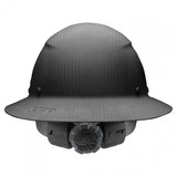 LIFT Safety HDFM-17KG DAX Carbon Fiber Full Brim Hard Hat - Ratchet Suspension - Matte Black