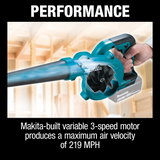 Makita XBU05Z 18V LXT Lithium Ion Cordless Compact Blower, Tool Only