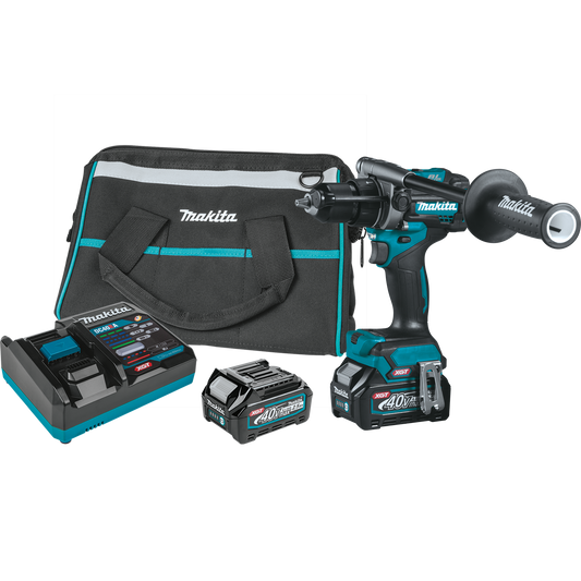 Makita GPH01D Makita GPH01D 40V max XGT® Brushless Cordless 1/2" Hammer Driver‑Drill Kit (2.5Ah)