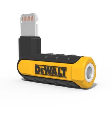 DeWalt 190 9037 DW2 90 Degree Audio Adapter for Lightning
