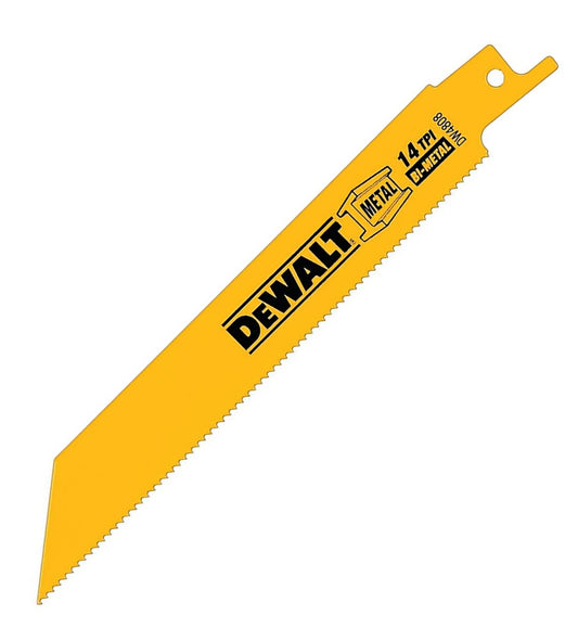 DEWALT, DW4808B, Reciprocating Saw Blade, 6 in; Bi-Metal, 14 TPI