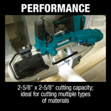 Makita XBP04Z 18V LXT Lithium Ion Compact Brushless Cordless Band Saw, Tool Only