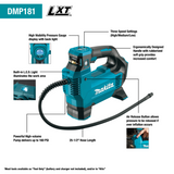 Makita DMP181ZX 18V LXT Lithium Ion Cordless High Pressure Inflator, Tool Only