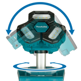 Makita DML814 18V LXT® Lithium‑Ion Cordless Tower Work/Multi‑Directional Light, Light Only