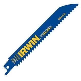 Irwin 372610 6" x 10 TPI Metal & Wood Reciprocating Cutting Blades