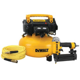 DeWalt DW1KIT18PP 18-Gauge Brad Nailer and 6 Gal. Heavy Duty Pancake Electric Air Compressor Combo Kit (1-Tool)