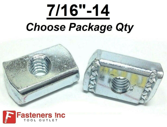 7/16"-14 Strut Nuts w/o Spring Unistrut / B-LIne Channel #4170 (P3009)