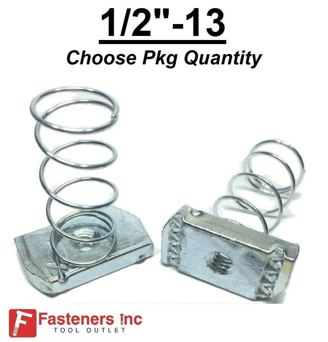 1/2"-13 Spring Strut Nuts for Unistrut / B-Line Channel #4125 P1010 EG