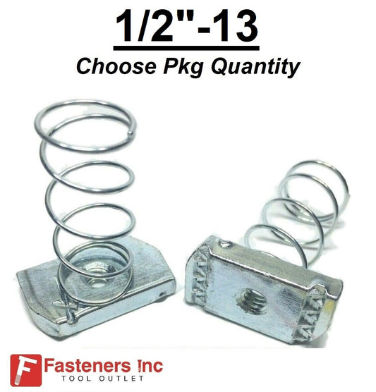 1/2"-13 Spring Strut Nuts for Unistrut / B-Line Channel #4125 P1010 EG