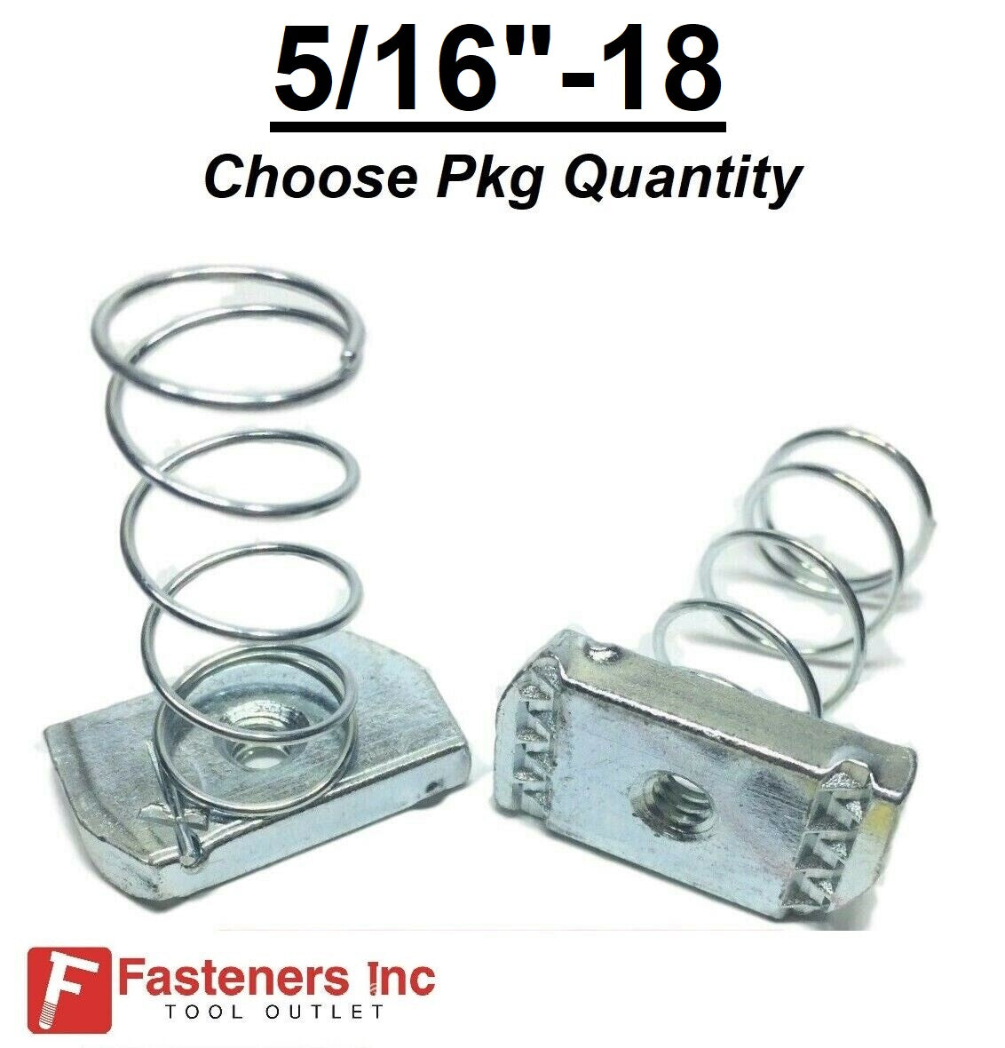 5/16"-18 Spring Nuts for Unistrut/B-LIne Channel (#4119) P1007-EG