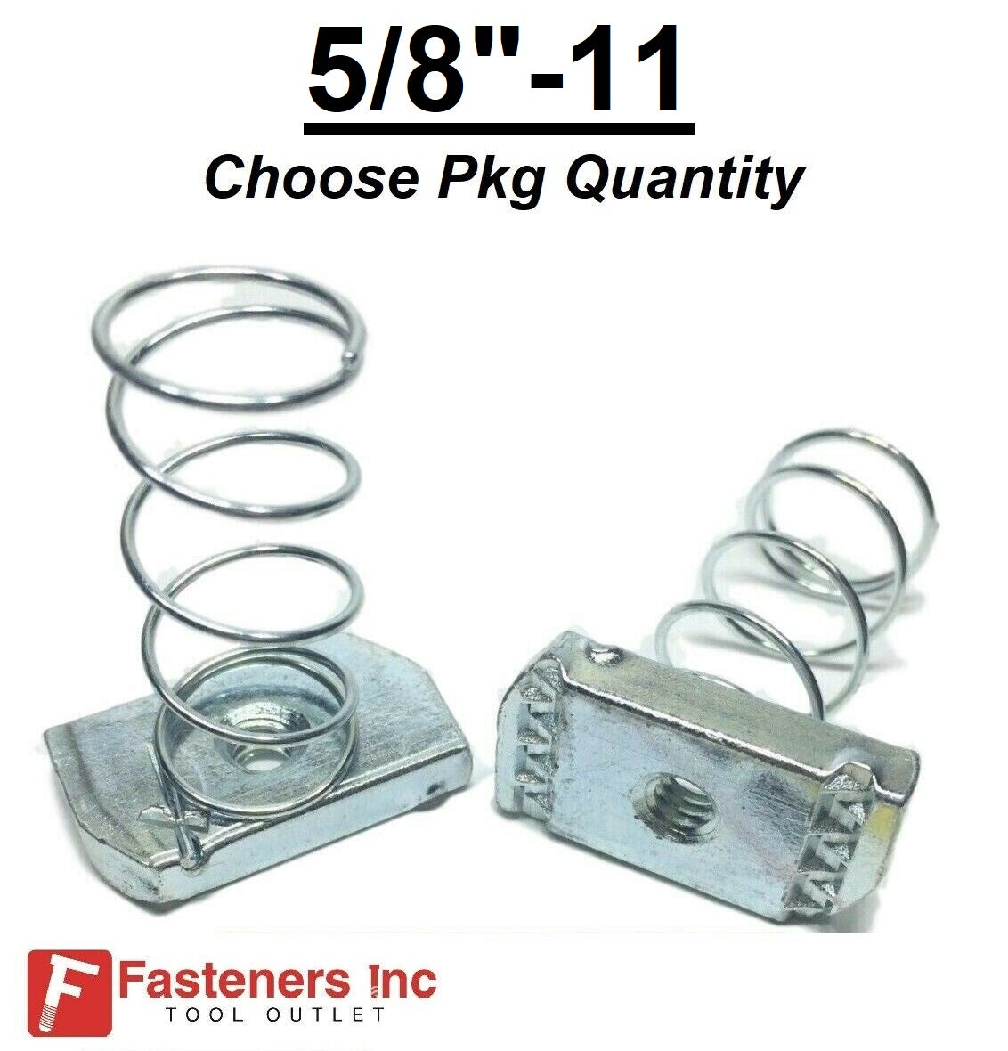 5/8"-11 SprIng Nuts for Unistrut/B-LIne Channel (#4126) P1012S-EG