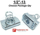 1/2"-13 Spring Nuts ( Short Spring ) for Unistrut Channel #4139 P4010-EG