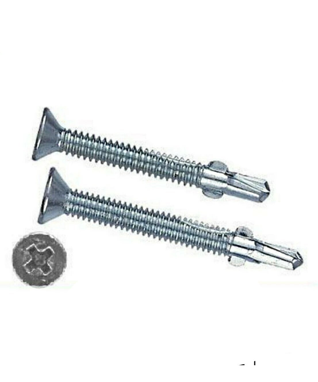 INTERCORP R234 1/4-20 x 2-3/4" Self Drilling Screw Flat Head w/ Wings - 1,000