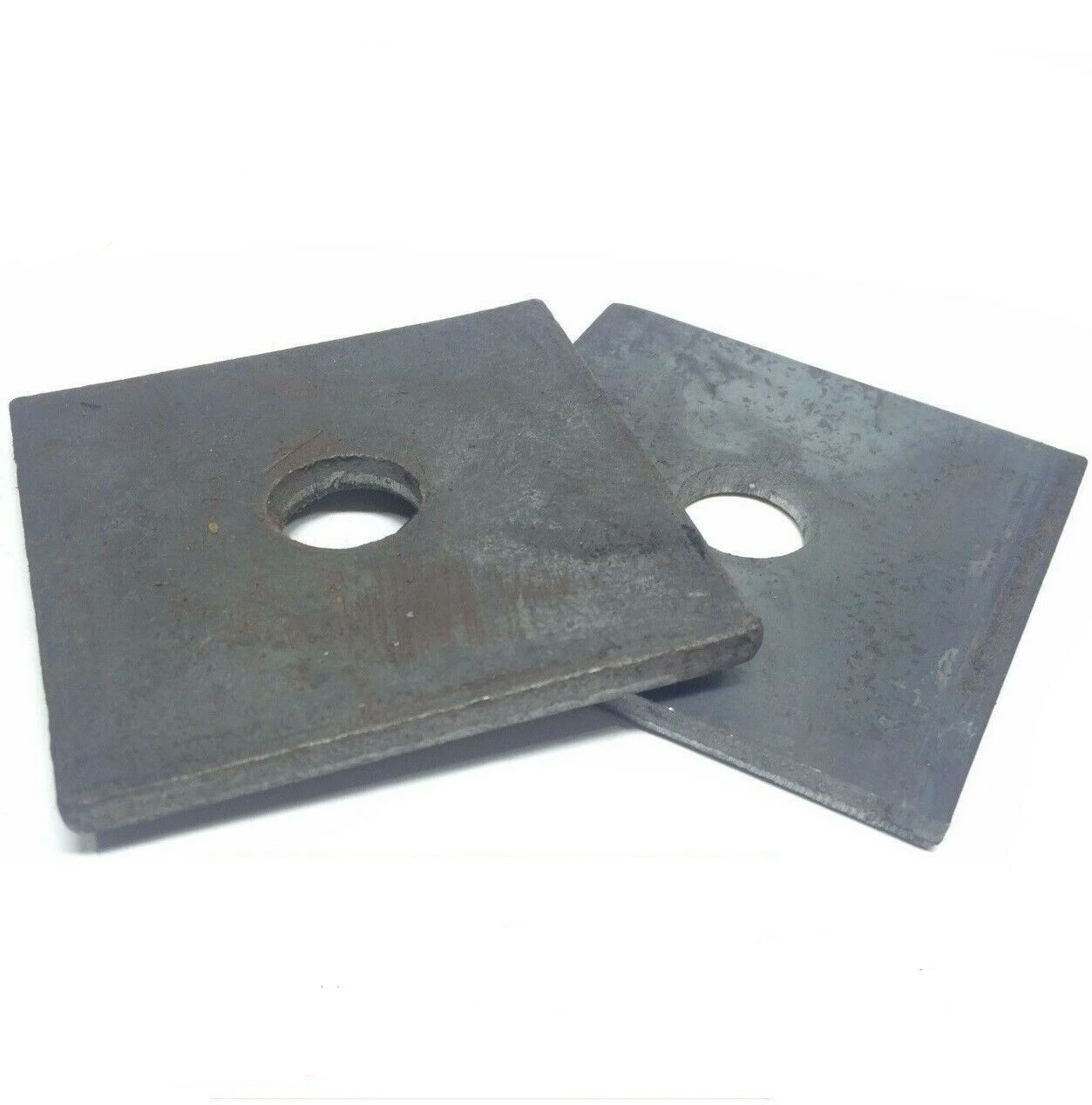 (Qty 10) 3/4" x 3" x 1/4" (approximately) Square Plate Washer Plain Finish