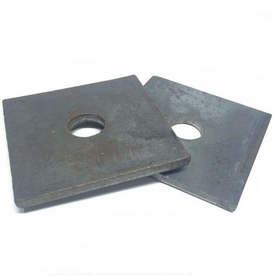 (Qty 10) 3/4" x 3" x 1/4" (approximately) Square Plate Washer Plain Finish