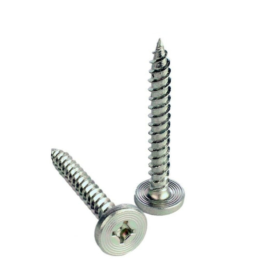 INTERCORP #10 x 1" Phillips Pancake Head Sharp Sheet Metal Screws Zinc Plated