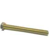 1/2"-13 x 5" (FT) Hex Bolt Yellow Zinc Plated Grade 8 Cap Screw Coarse Thread