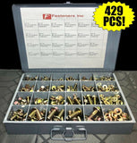 429 Piece Grade 10.9 Metric Flange Bolt & Flange Nut Assortment Kit Yellow Zinc