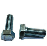7/16-14 x 1" (FT) Hex Bolt Zinc Plated Grade 5 Cap Screw Coarse Thread