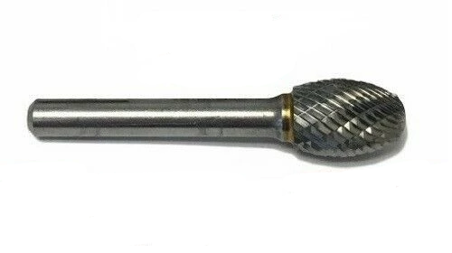 SE-3 Norseman Premium Carbide Burr Oval/Egg Shape Double Cut USA (18299)