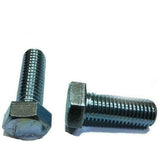 7/16-14 x 1 1/2" (FT) Hex Bolt Zinc Plated Grade 5 Cap Screw Coarse Thread