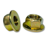 3/8"-16 Locking Flange Nut Grade 8 Yellow Zinc Plated