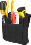 Occidental Leather 9512 5" x 5" 8-Pocket 2-Ply Cordura Fabric Task Pouch, Black