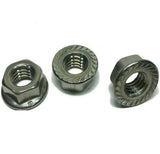 3/8"-16 Stainless Steel Hex Flange Nut Locknuts Serrated GRADE 316