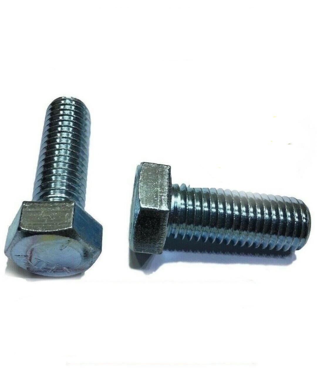 3/8"-16 x 1" Hex Bolt Zinc Plated Grade 5 Full Thread Cap Screw