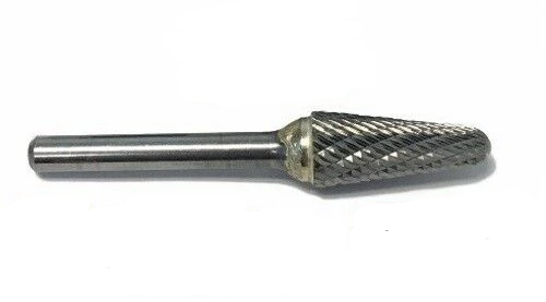 SL-4 Norseman Premium Carbide Burr Taper Shape Radius Double Cut USA (19249)