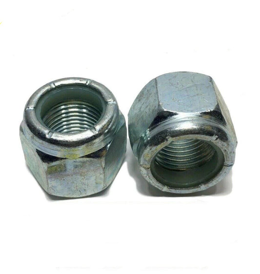 1 1/4"-12 Fine Grade 2 Nylon insert Lock Nuts Nylock Zinc Plated