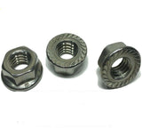 1/2"-13 StaInless Steel Hex Flange Nut Locknuts Serrated
