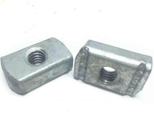 P3006 HG 1/4"-20 Hot Dip Galvanized Strut Nuts w/O SprIng Unistrut Channel