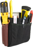 Occidental Leather 9512 5" x 5" 8-Pocket 2-Ply Cordura Fabric Task Pouch, Black
