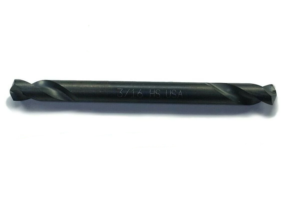 TwIn Ends Heavy Duty 3/16" High Speed Twist Drill Bit USA Made Norseman 28530